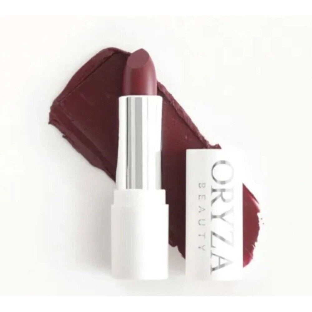 ORYZA BEAUTY Velvet Ribbon Satin Lipstick OPUS Berry Full Size New‎